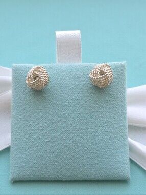 Retired knot twist earrings